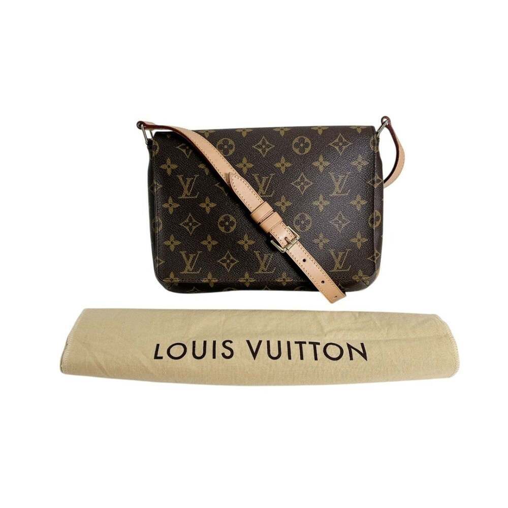LOUIS VUITTON Brown Monogram Canvas Shoulder Bag